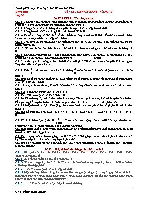 Đề thi violympic Toán Lớp 5 - Vòng 10 - Năm học 2014-2015